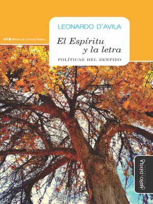 cover image of El Espíritu y la Letra